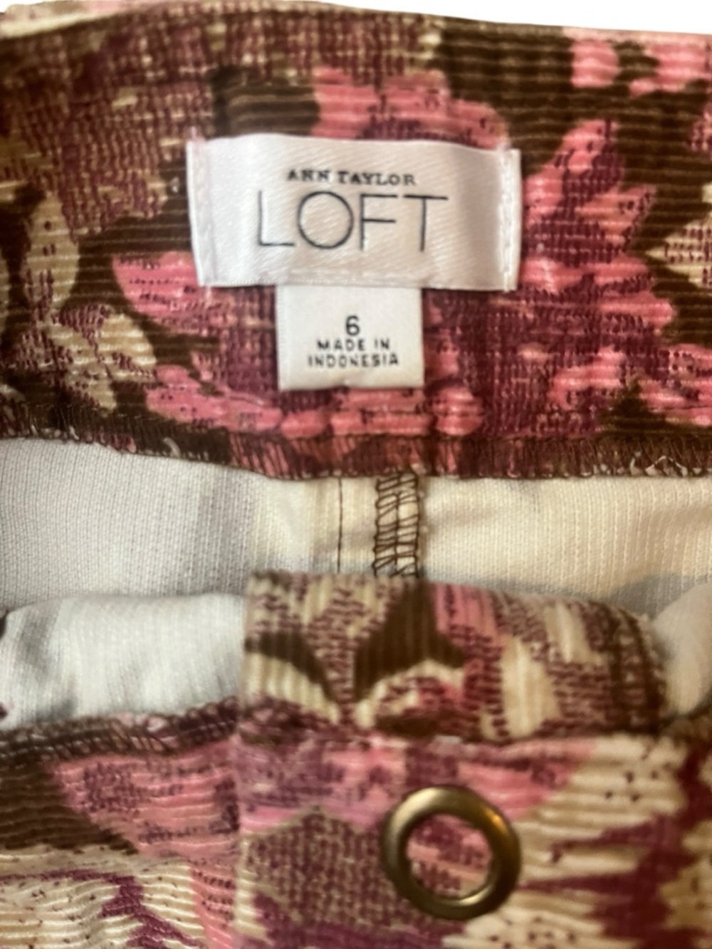 Ann Taylor LOFT Floral Mini Skirt Size 6 Ruffle Hem Boho Feminine - Picture 4 of 8